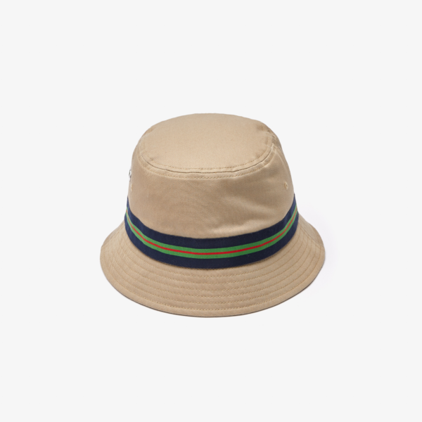 Mũ Lacoste Organic Cotton Stripe Band 'Beige' RK6864-53G-CB8 - Hình ảnh 2