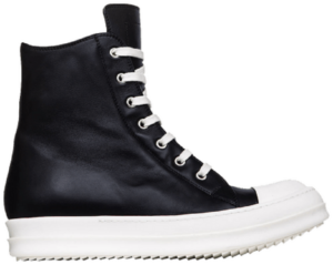 Giày Rick Owens Ramones High 'Black Leather' RU17S9890