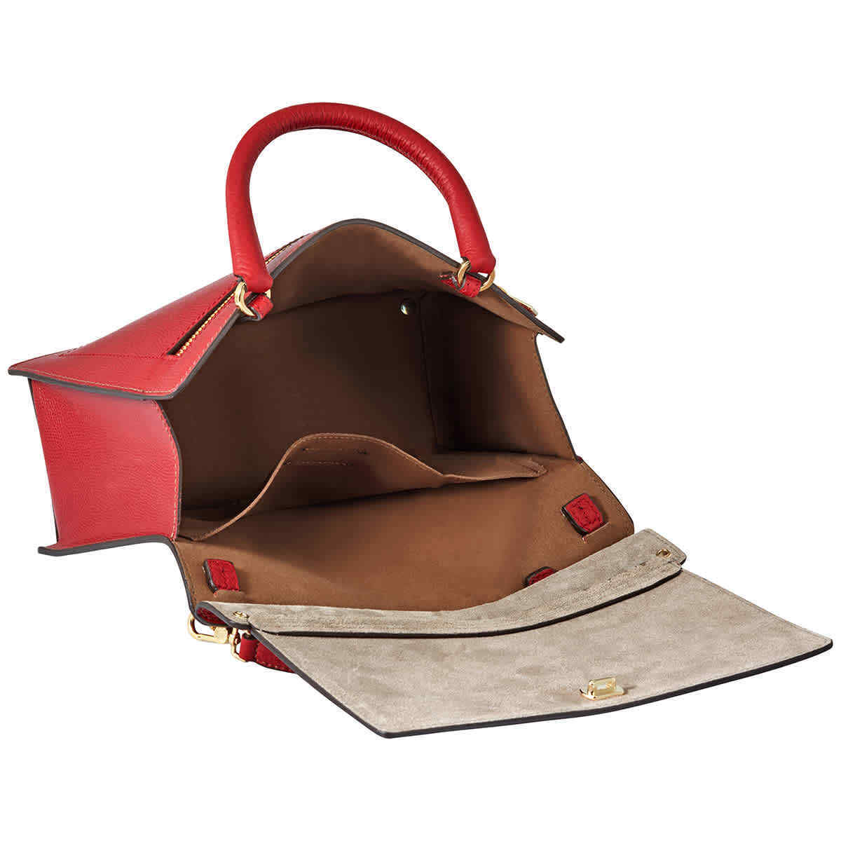 Burberry Checked Top Handle Tote Bag In Green