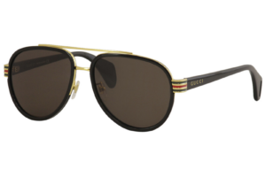 Alternative view of Kính Gucci Aviator Brown Aviator 'Black Gold' GG0447S-003-58