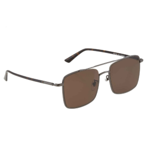 Alternative view of Kính Gucci Brown Rectangular 'Ruthenium' GG0610SK-002-56