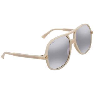 Alternative view of Kính Gucci Silver Aviator 'Ivory' GG0706S-003-58