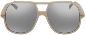 Kính Gucci Silver Aviator 'Ivory' GG0706S-003-58