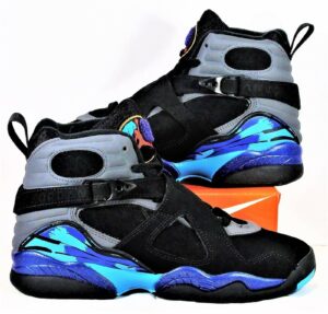Alternative view of Giày Nike Air Jordan 8 Retro BG 'Aqua' 2015 305368-025
