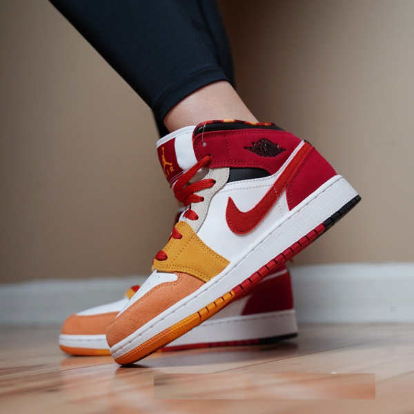 Giày Nike Air Jordan 1 Mid SE GS 'Picnic' DX2460-601 - Hình ảnh 4