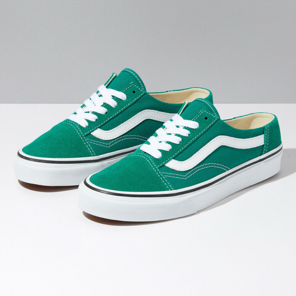 Giày Vans Old Skool Mule Suede 'Green' VN0A3MUS06A - Hình ảnh 4