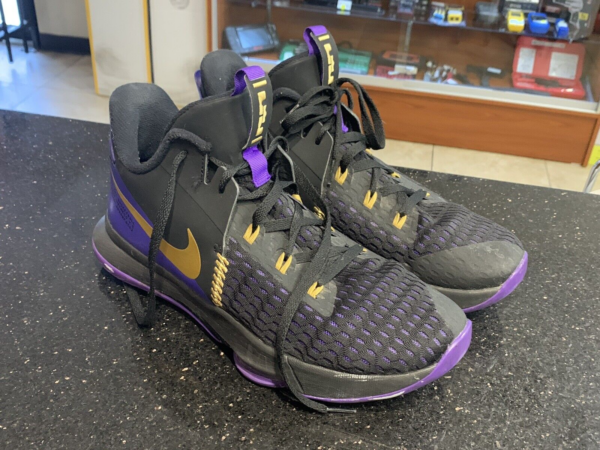 Giày Nike LeBron Witness 5 EP 'Lakers' CQ9381-001 - Hình ảnh 5