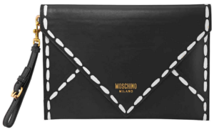 Túi Moschino Ladies 'Black Leather' A-8417-8001-4555