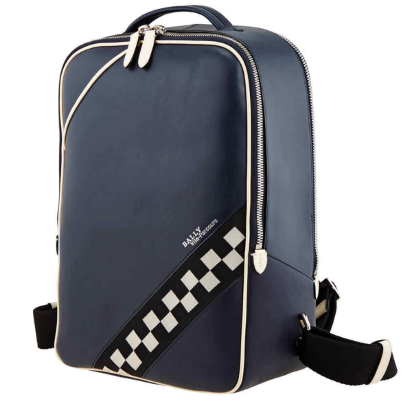Balo Bally Pit Leather Backpack 'Ink' 6224183 - Ảnh 2