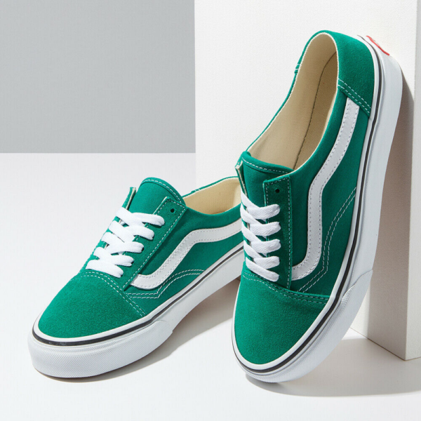 Giày Vans Old Skool Mule Suede 'Green' VN0A3MUS06A - Hình ảnh 2