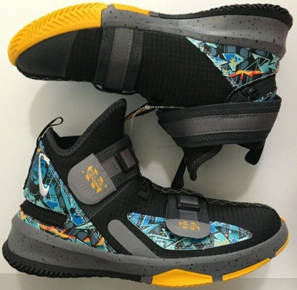 Giày Nike LeBron Soldier 13 Flyease GS 'Graffiti'  AR7586-070 - Hình ảnh 5