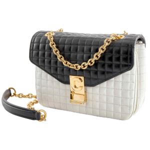 Alternative view of Túi Celine Medium C In Quilted Calfskin 'Black White' 187253BFD-01WB