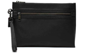Ví Coach Pebbled Leather Academy Pouch 'Black' 32175-BLK