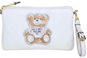 Túi Moschino Ladies Teddy 'White Leather' A-7567-8210-2001