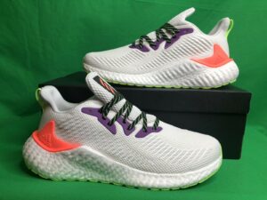 Alternative view of Giày Adidas AlphaBoost 'White Signal Green' FW4543