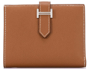 Vi Hermes Bearn Compact Leather 'Brown' H039790CC37