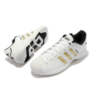 Alternative view of Giày Adidas Pro Model 2G Low 'White Gold Black' H68060