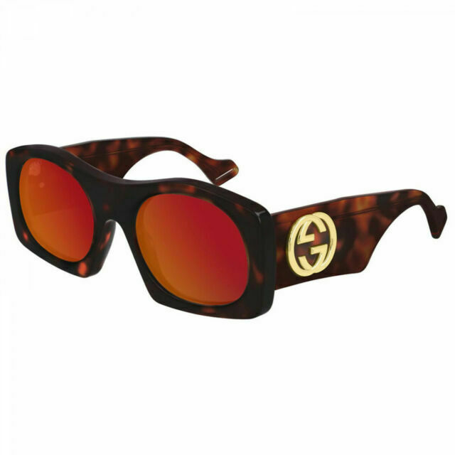 Kính Gucci Red Sunglasses 'Havana' GG0628S-003-57 - Authentic-Shoes