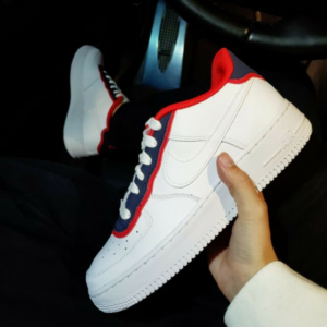Alternative view of Giày Nike Air Force 1 Double Layer 'Obsidian Red' BV1084-101