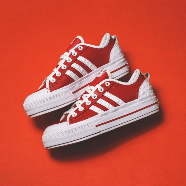 Giày Adidas Wmns Nizza RF Platform 'Heart Embossed Scarlet' FZ1841 - Hình ảnh 6