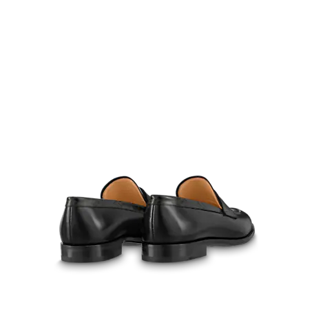 Louis Vuitton Black Leather Saint Germain Loafers Size 40.5 Louis Vuitton