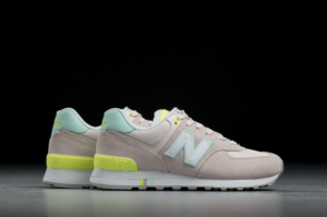 Alternative view of Giày New Balance 574 'Pink Mist Light Reef' WL574NSC