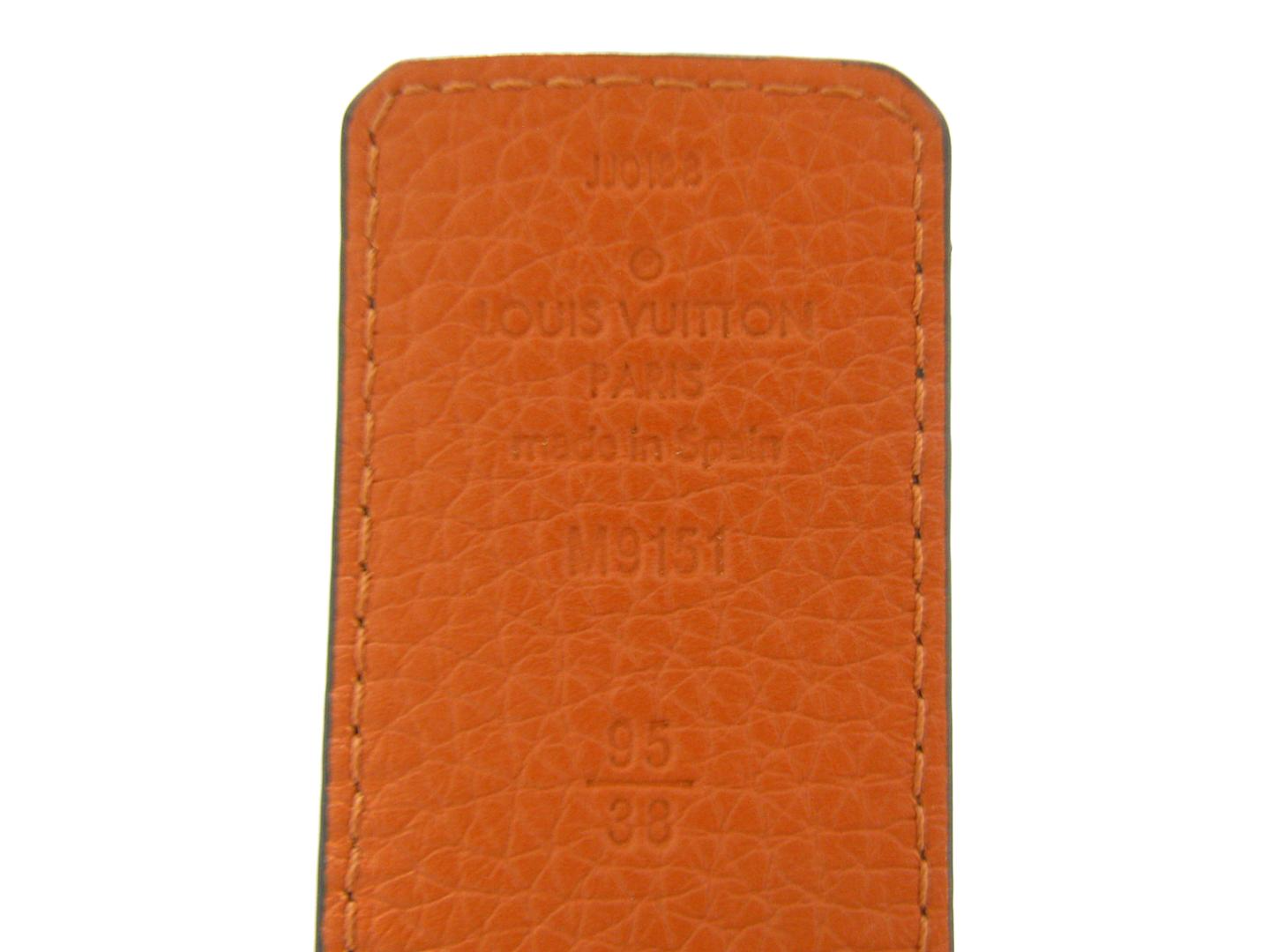 Louis Vuitton Pocket Organizer Monogram Eclipse Volcano Orange for Men