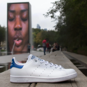 Alternative view of Giày Adidas Stan Smith J 'White Blue' S74778