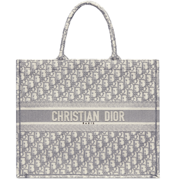 Túi Dior Large Book Tote 'Gray Dior Oblique Embroidery' M1286ZRIW-M932