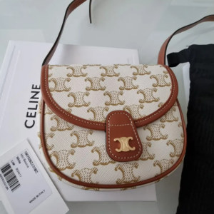 Tui Celine Triomphe Canvas Calfskin &#039;White&#039; 196702BZJ-01BC