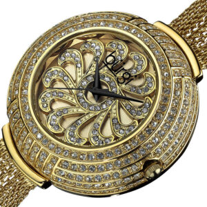 Alternative view of Burgi Crystal Mesh Bracelet Watch BUR051YG