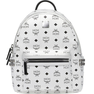 Túi MCM Stark Studs Backpack Visetos White MMK6SVE37WT001