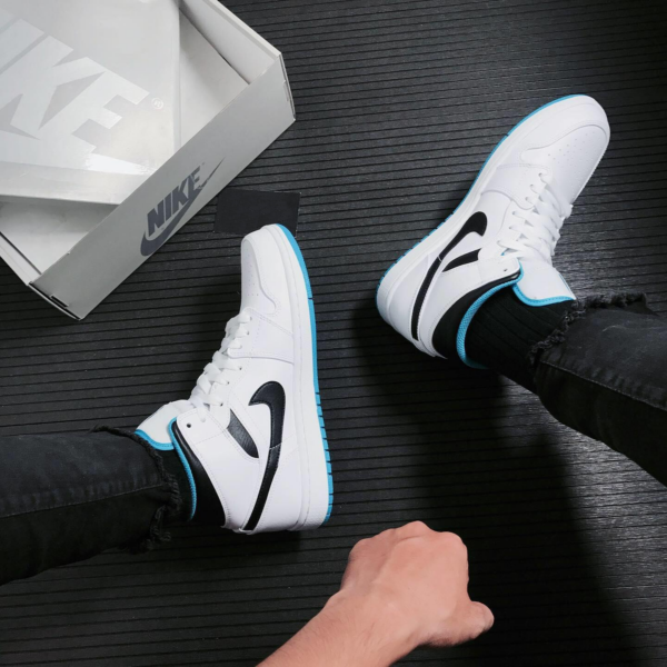 Giày Nike Air Jordan 1 Mid 'Laser Blue' 554724-141 - Hình ảnh 4