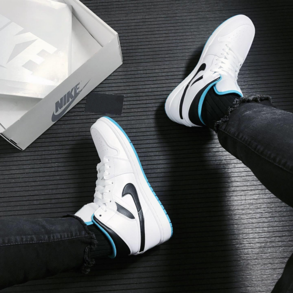 Giày Nike Air Jordan 1 Mid 'Laser Blue' 554724-141 - Hình ảnh 3