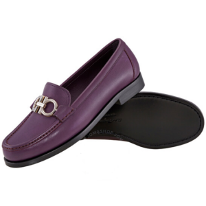 Alternative view of Giày Salvatore Ferragamo Supple Gancini Moccasin 'Violet' 01N660-714279