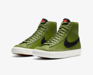 Alternative view of Giày Nike SB Blazer Mid Bright Crimson 'Lemon Venom Black' DH1017-300