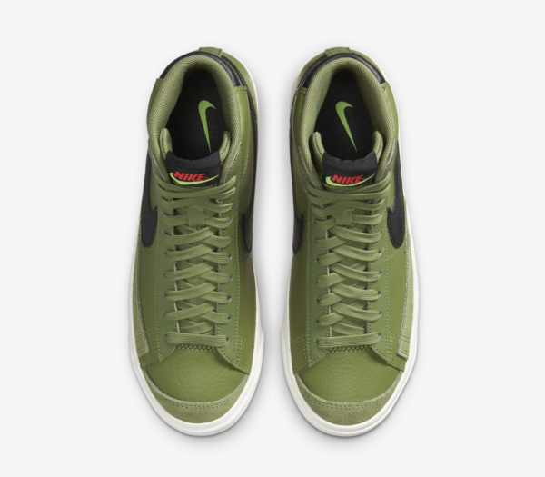 Giày Nike SB Blazer Mid Bright Crimson 'Lemon Venom Black' DH1017-300 - Ảnh 3