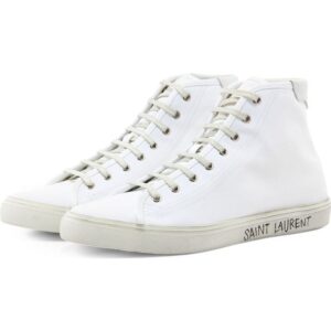 Alternative view of Giày Saint Laurent Malibu Mid Optic White 649249-00NG0-9030