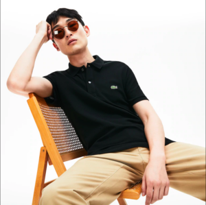 Alternative view of Áo Lacoste Petit Piqué Slim Fit Black
