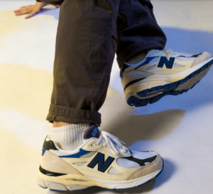Giay New Balance In USA 990 V3 'White Blue' M990WB3