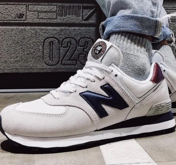 Giày New Balance 574 Classic 'White Natural Indigo' ML574HX2 - Hình ảnh 5