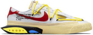Giay Nike Off White x Blazer Low 'White University Red' DH7863-100