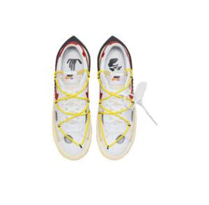 Giay Nike Off White x Blazer Low 'White University Red' DH7863-100