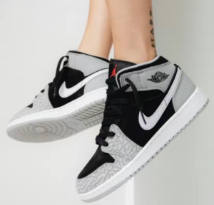 Giay Nike Air Jordan 1 Mid GS 'Elephant Toe' DM6216-016