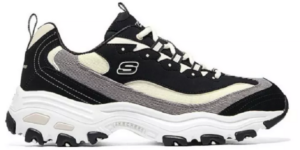 Giày Skechers D'Lites 1.0 Milk Tea Bear Corduroy 'Black White' 149906-BKNT