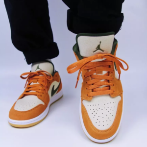 Alternative view of Giày Nike Air Jordan 1 Low ‘Orange Olive’ DH6931-102