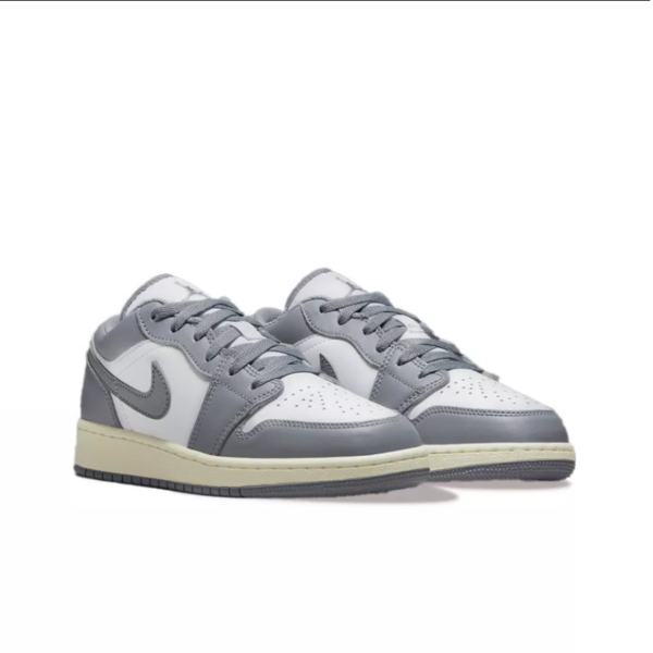 Giày Nike Air Jordan 1 Low (GS) 'Vintage Grey' 553560-053 - Hình ảnh 8