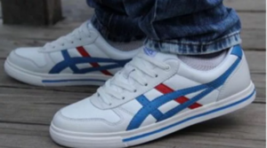 Alternative view of Giày Asics Aaron Low-Top 'White Blue' H50XJ-0142