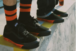 Giay Vans WTAPS x Classic Slip-On LX 'Black Orange' VN0A45JK20E