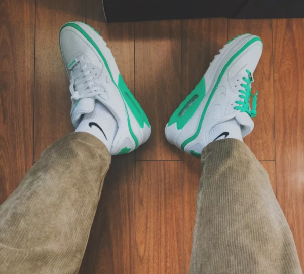 Giày Nike Undefeated x Air Max 90 'White Green Spark' CJ7197-104 - Hình ảnh 5